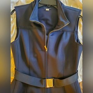 EUC Tommy Hilfiger neoprene navy sheath, sexy, sleeveless, medium